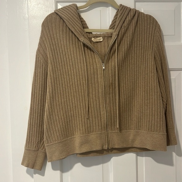 Sister Katie Sweaters - Sister Katie Rue Hoodie, Beige, SM